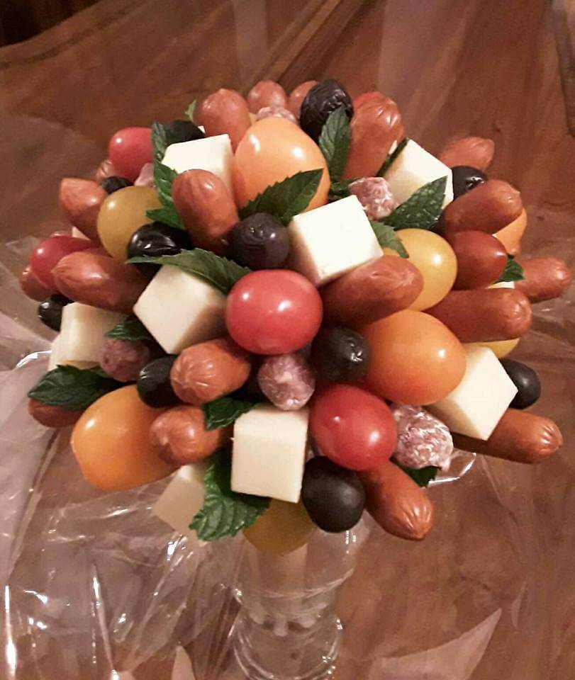 Früchtejubel herzhafte Arrangements
