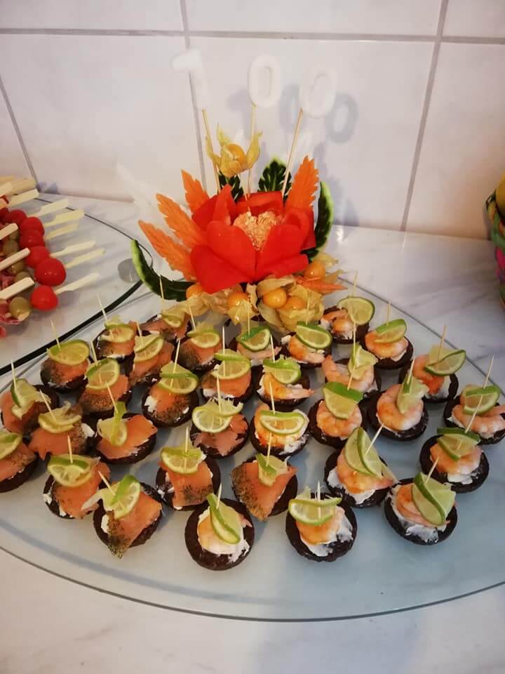 Früchtejubel herzhafte Arrangements