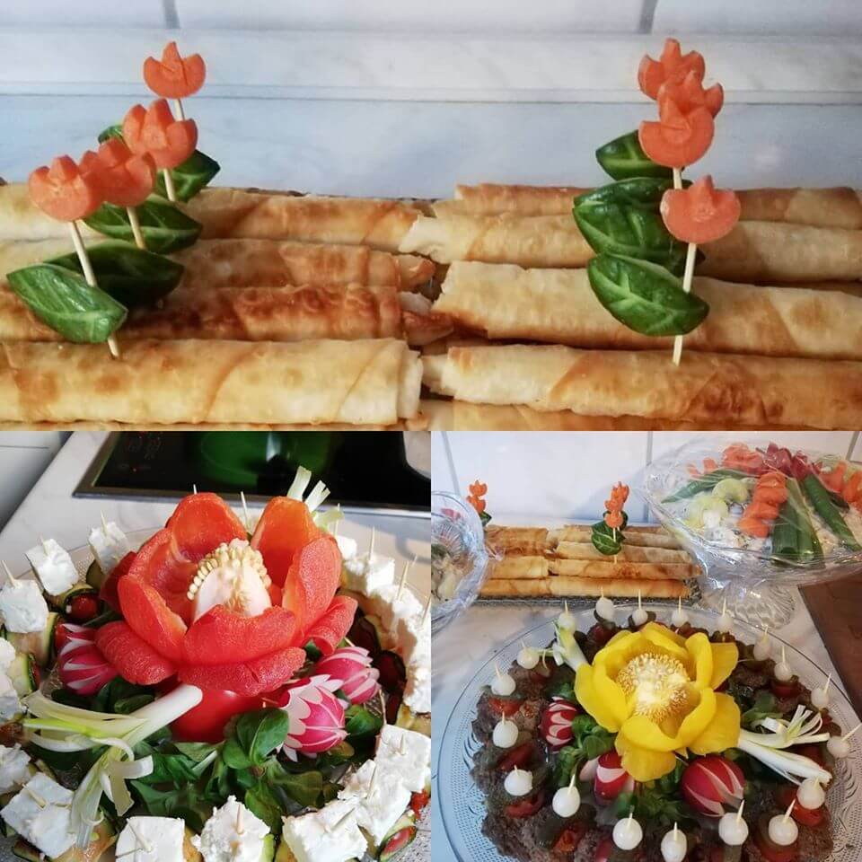 Früchtejubel herzhafte Arrangements