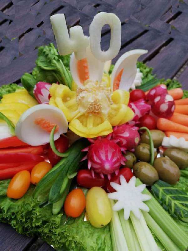 Früchtejubel Obst- und Gemüse-Arrangements