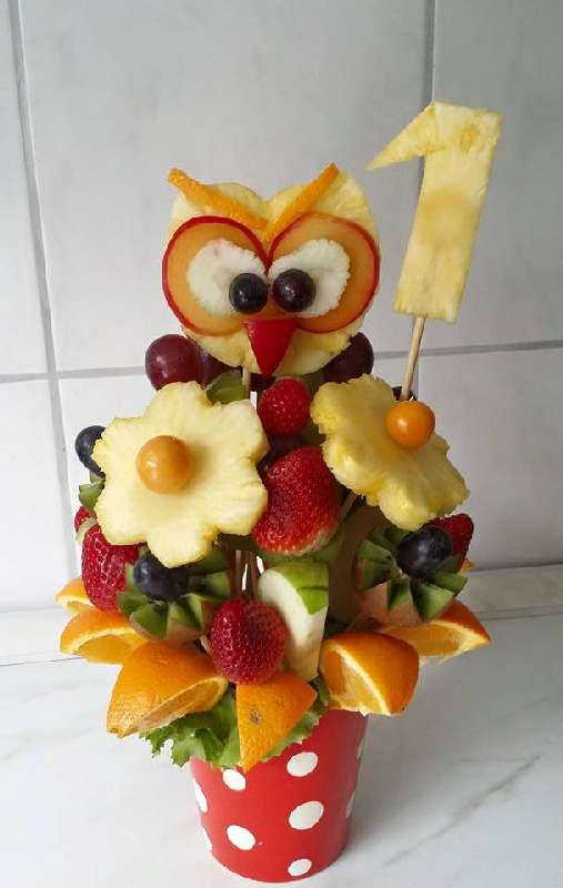 Früchtejubel Obst- und Gemüse-Arrangements