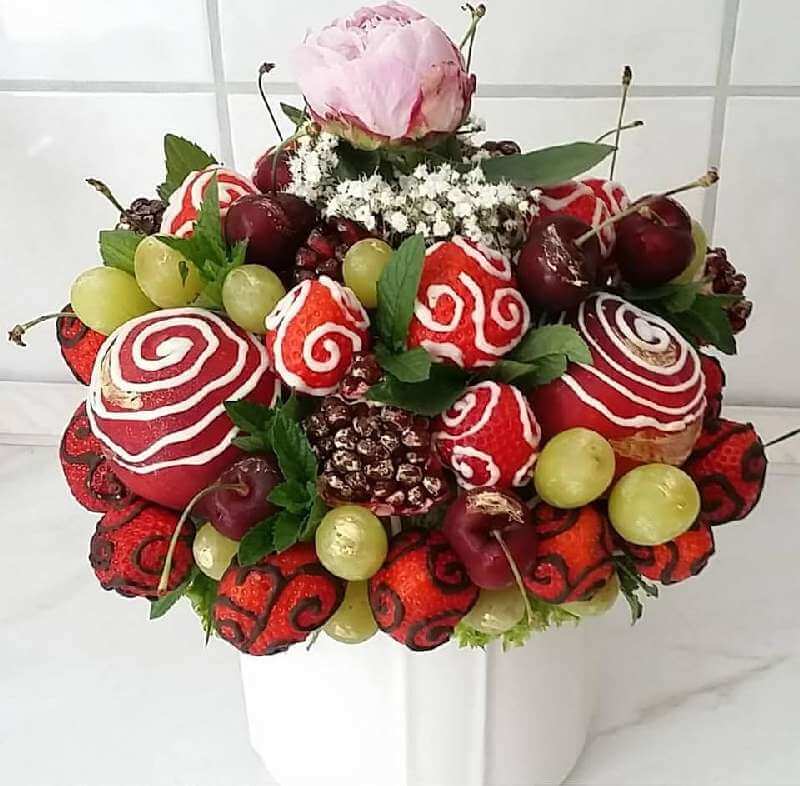 Früchtejubel Schokofrüchte-Arrangements